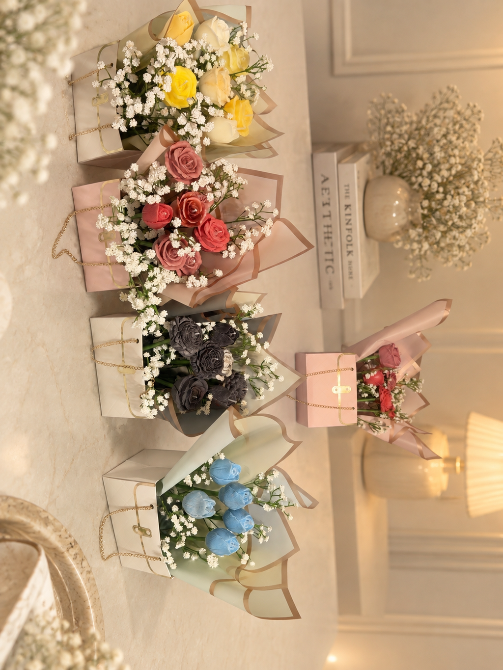 Handmade Flower Candle Bouquet 💐🕯️